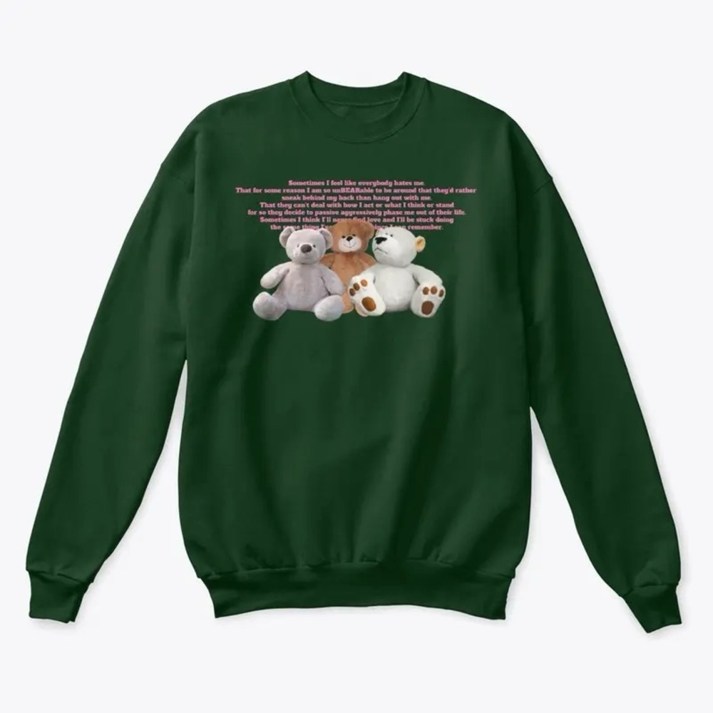 ♡ Cute Bears and Thoughts Unisex Classic Crewneck Sweatshirt ♡